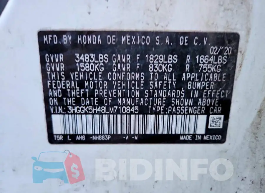3HGGK5H48LM710845 Photo# 12
