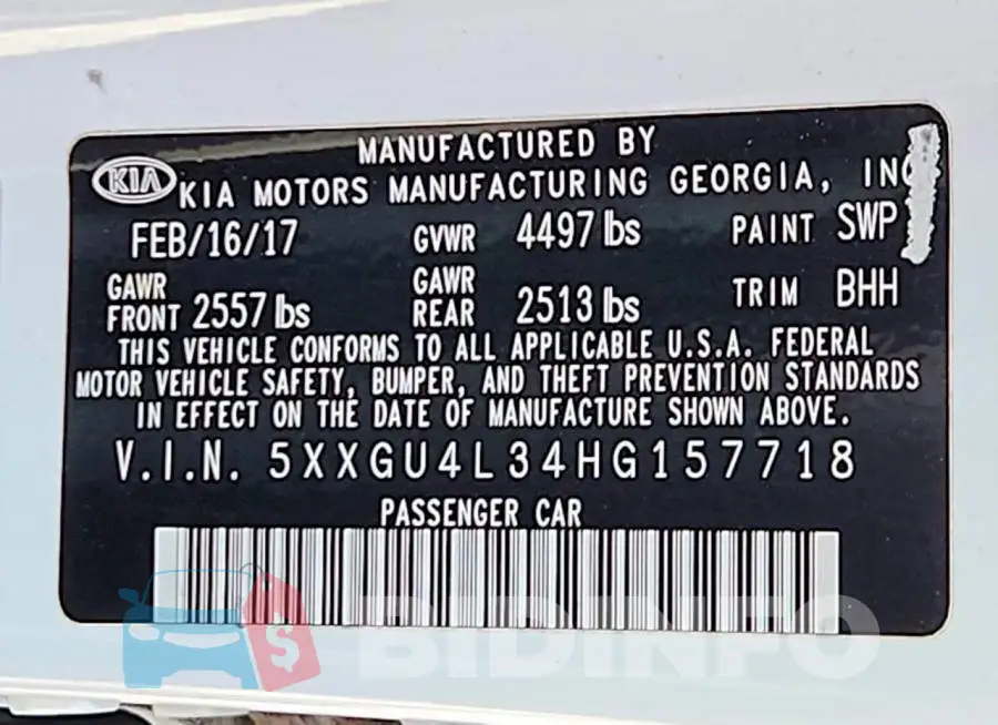 5XXGU4L34HG157718 Photo# 12