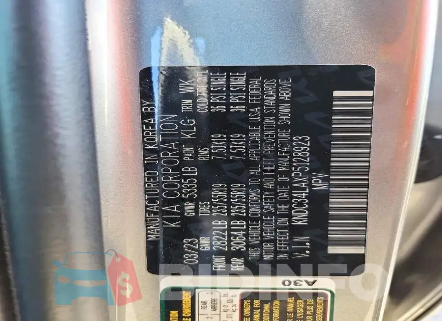 KNDC34LAXP5128923 Photo# 13