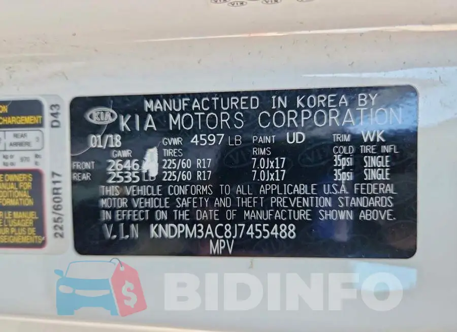 KNDPM3AC8J7455488 Photo# 13