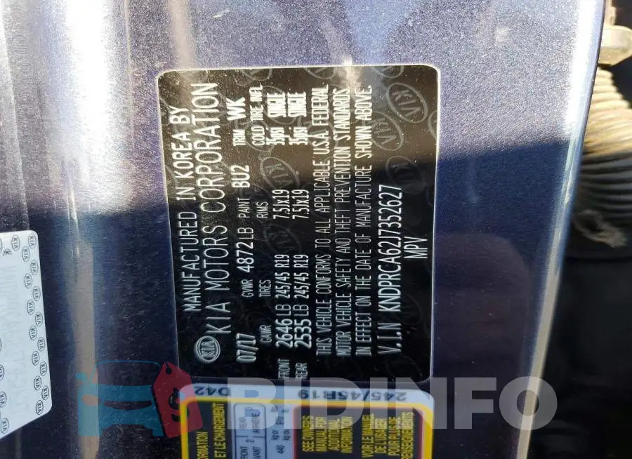 KNDPRCA62J7352627 Photo# 13