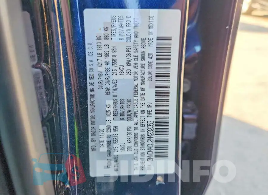 3MVDMACL2MM232053 Photo# 13