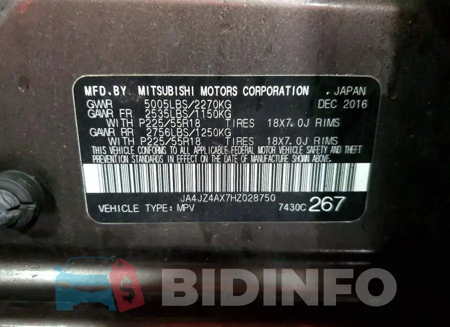 JA4JZ4AX7HZ028750 Photo# 12