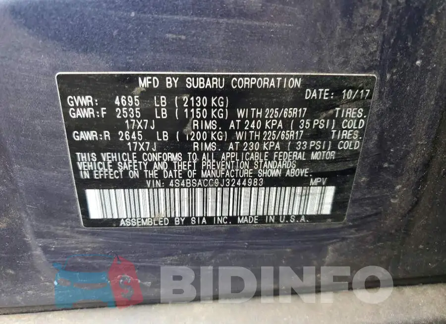 4S4BSACC9J3244983 Photo# 12