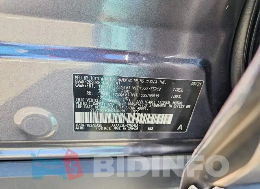 2T3C1RFV3MC140418 Photo# 12