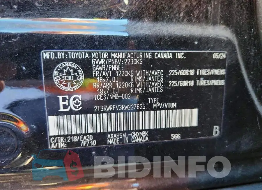 2T3RWRFV3RW227625 Photo# 14