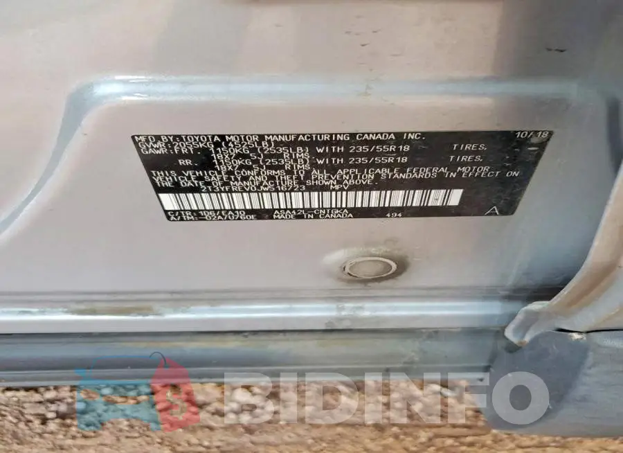 2T3YFREV0JW516723 Photo# 13