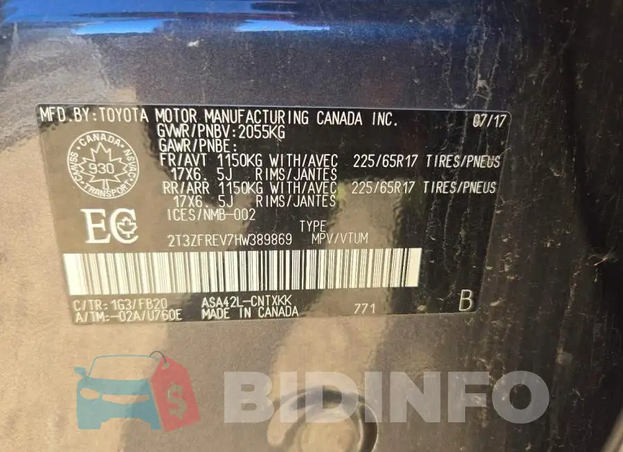 2T3ZFREV7HW389869 Photo# 13