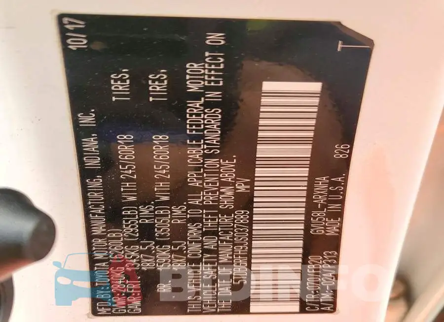 5TDBGRFH9JS037889 Photo# 13