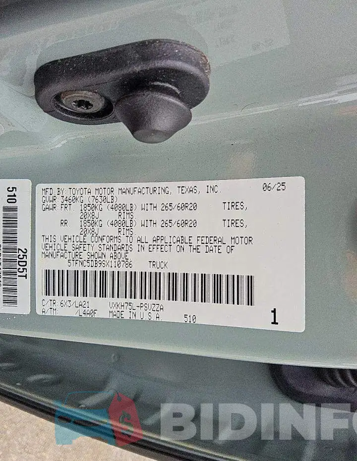 5TFNC5DB9SX110786 Photo# 12