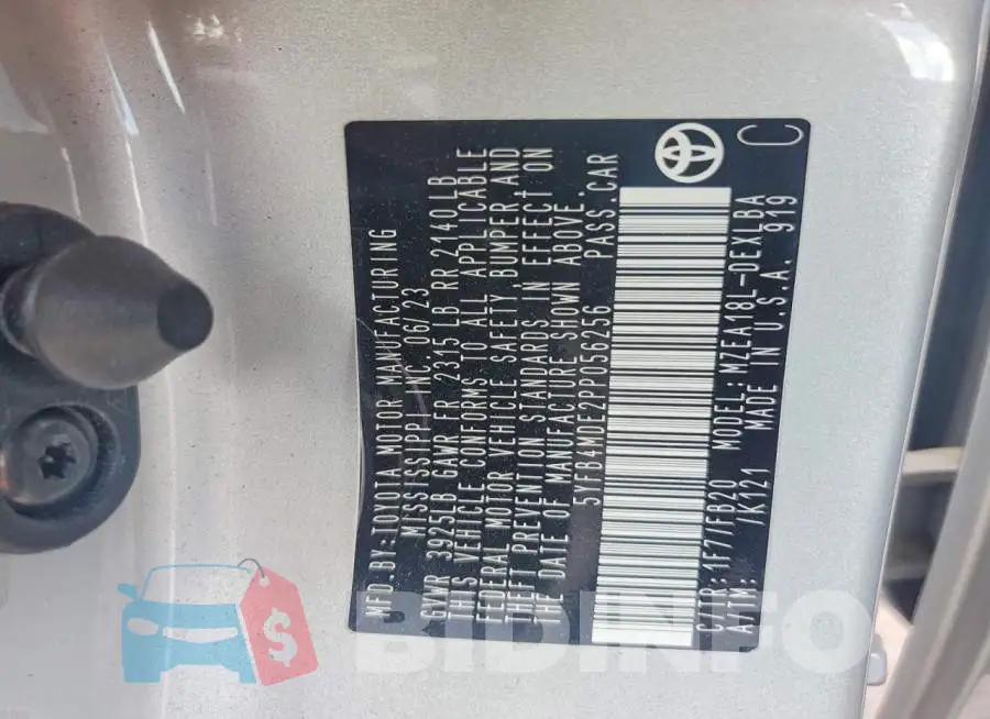 5YFB4MDE2PP056256 Photo# 12