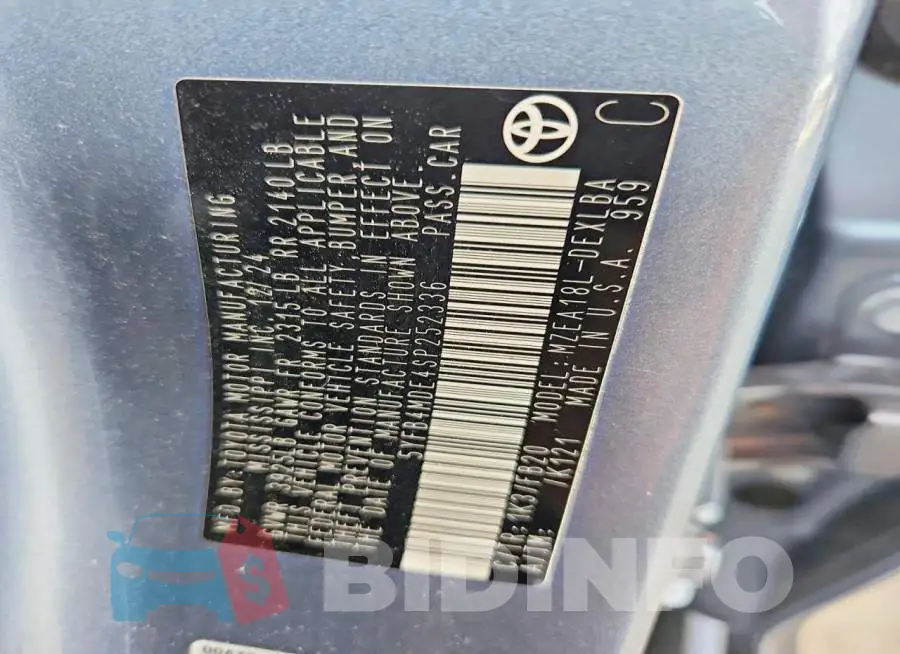 5YFB4MDE4SP252336 Photo# 12
