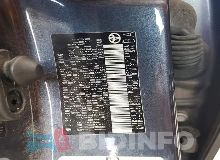 5YFBURHE1JP849353 Photo# 13