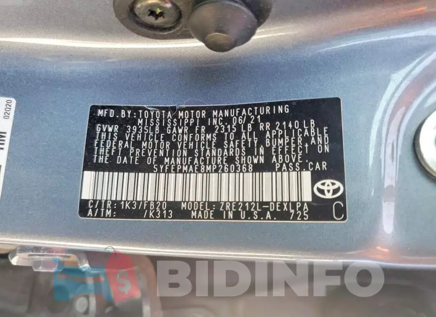 5YFEPMAE8MP260368 Photo# 13
