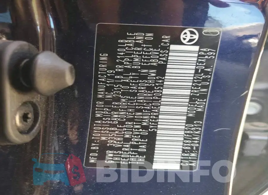 5YFEPRAE0LP085142 Photo# 13