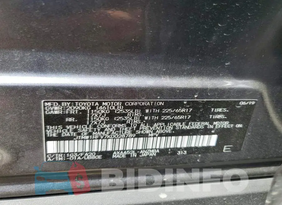 JTMW1RFV7KD028789 Photo# 12