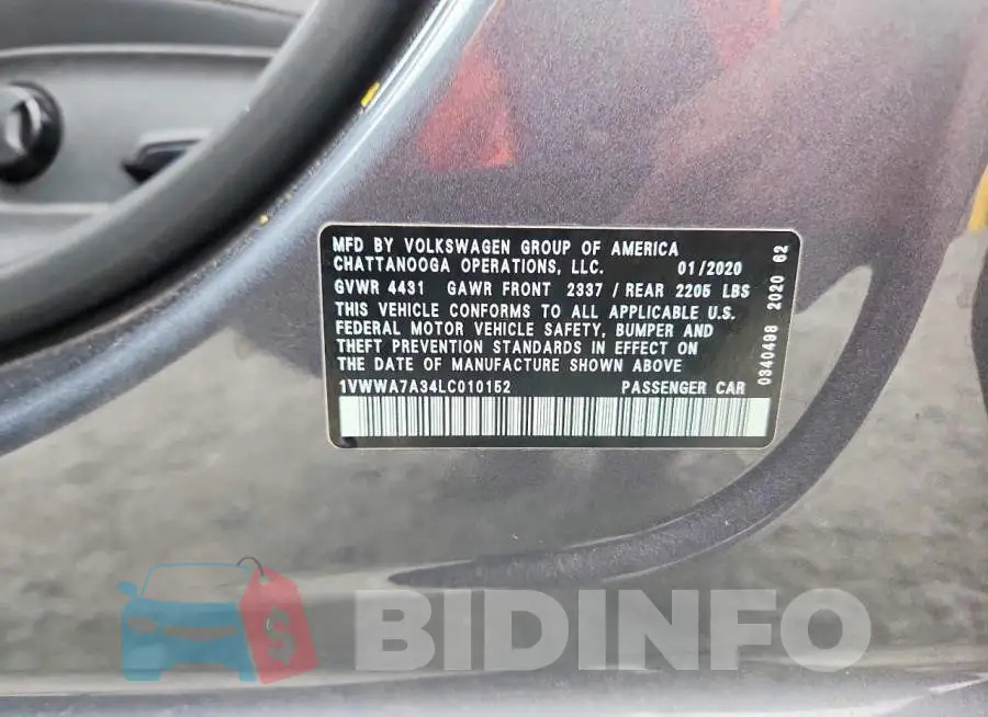 1VWWA7A34LC010152 Photo# 12