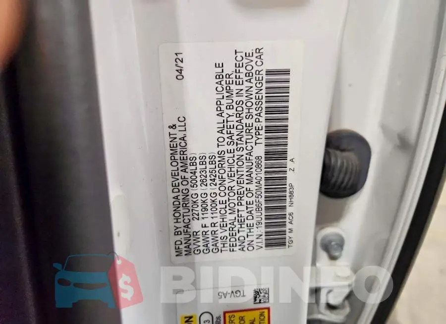19UUB6F50MA010868 Photo# 12