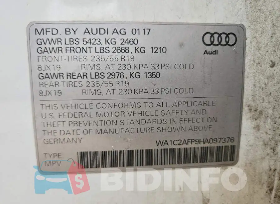 WA1C2AFP9HA097376 Photo# 13