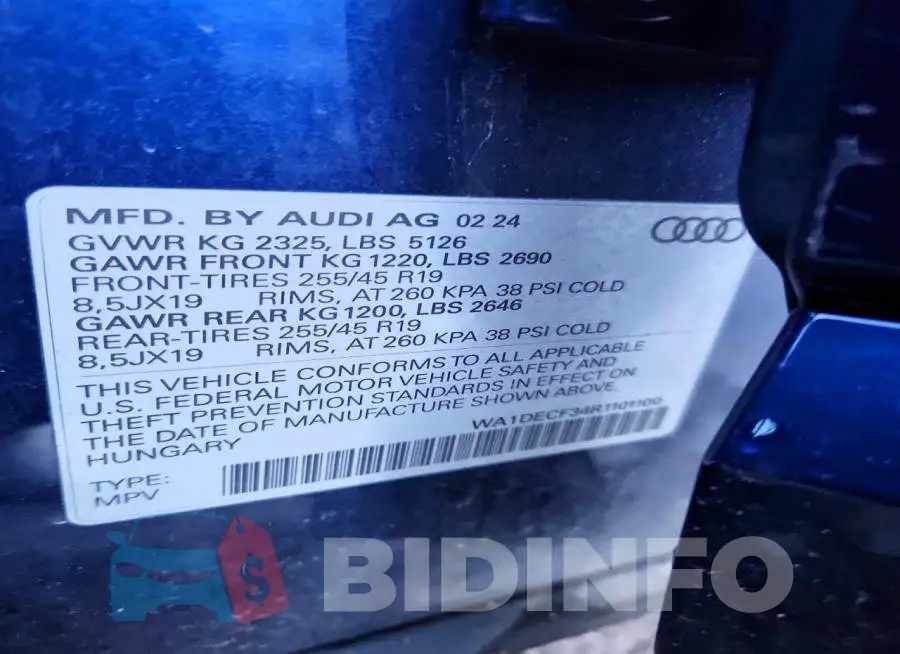 WA1DECF34R1101100 Photo# 13