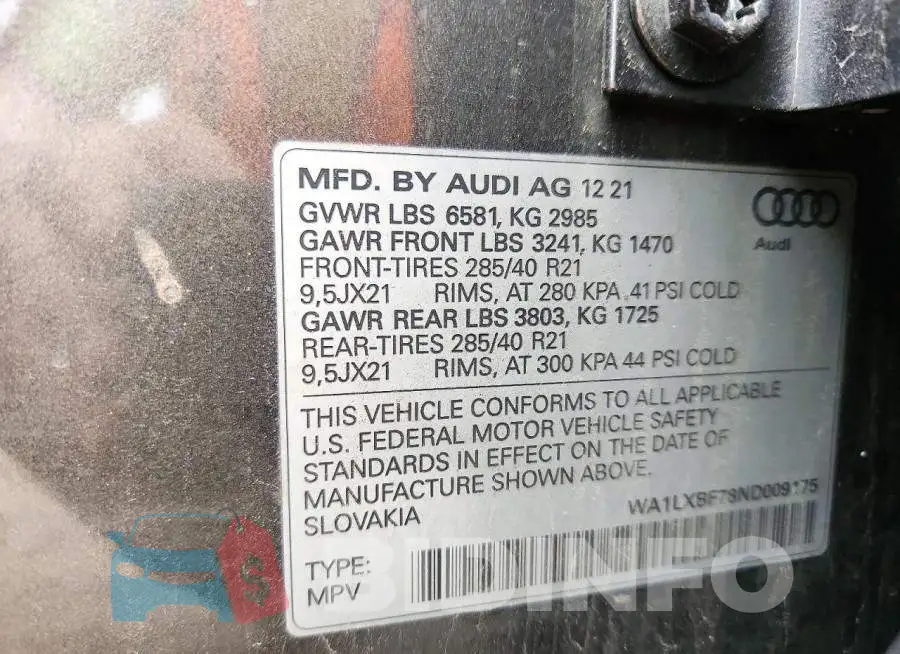 WA1LXBF78ND009175 Photo# 13