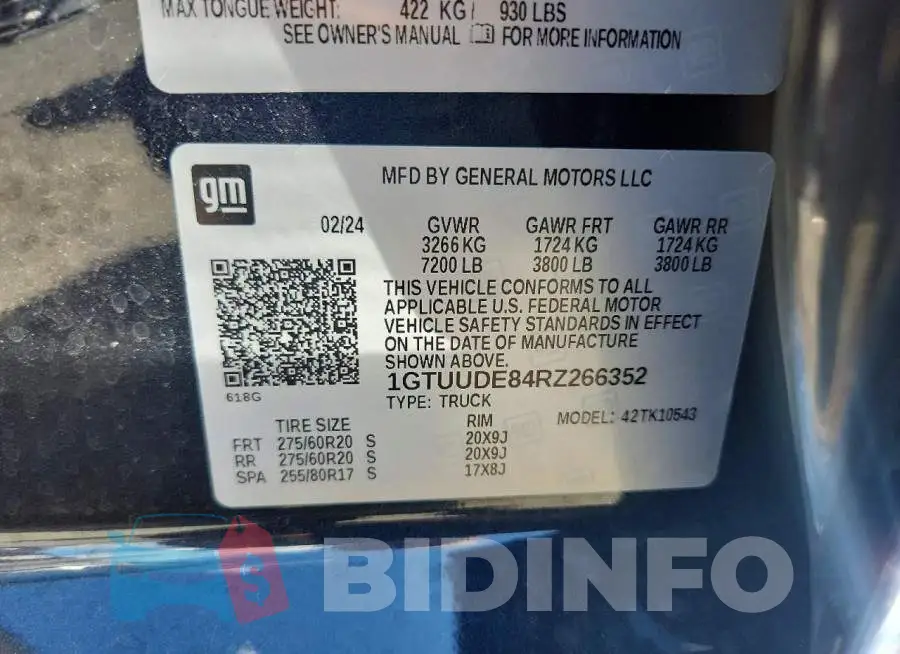 1GTUUDE84RZ266352 Photo# 12