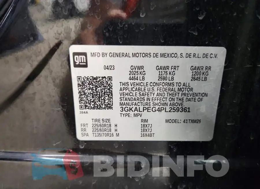 3GKALPEG4PL259361 Photo# 12