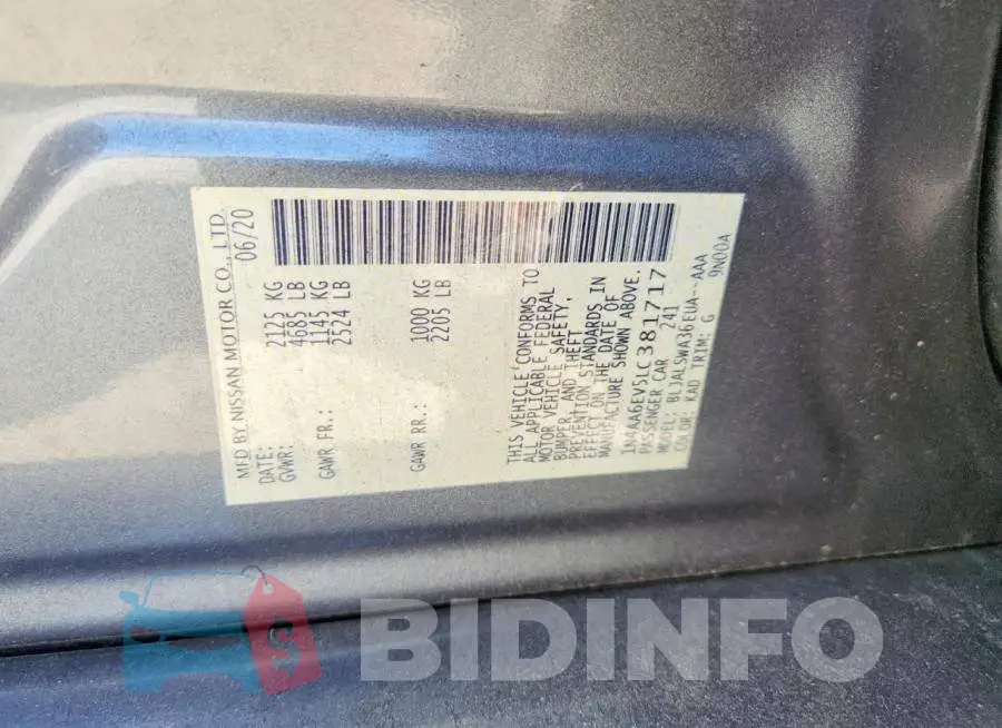 1N4AA6EV5LC381717 Photo# 12