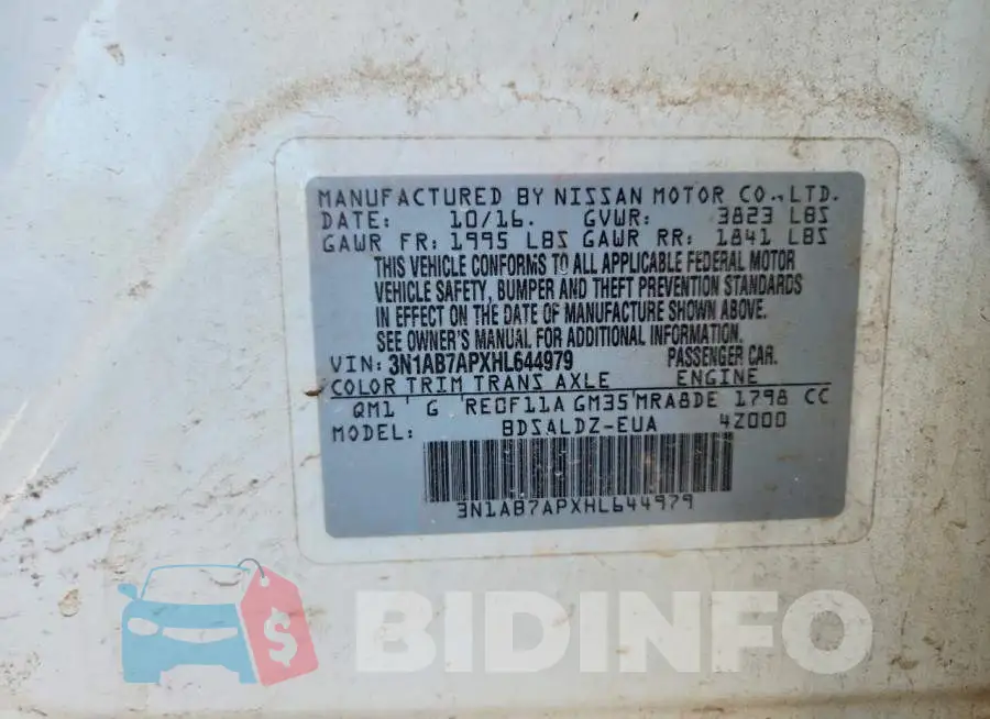 3N1AB7APXHL644979 Photo# 12