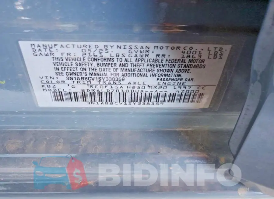 3N1AB8CV1SY338359 Photo# 12