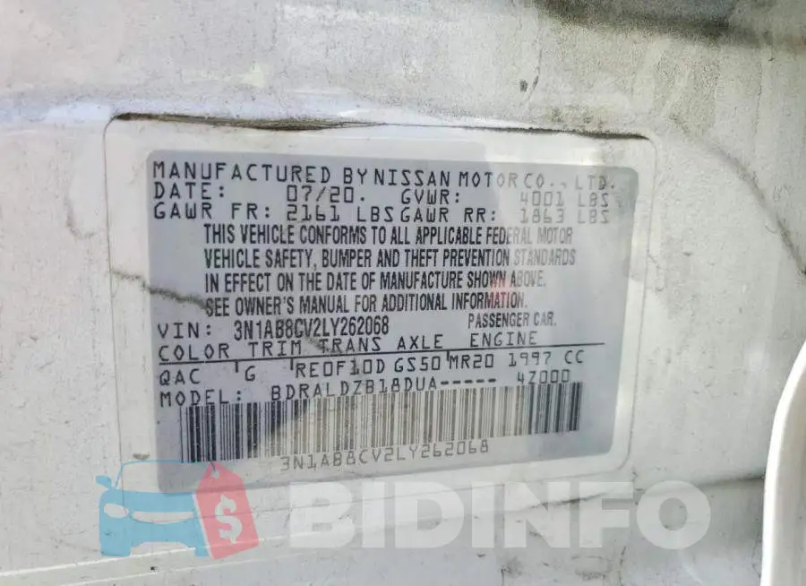 3N1AB8CV2LY262068 Photo# 12