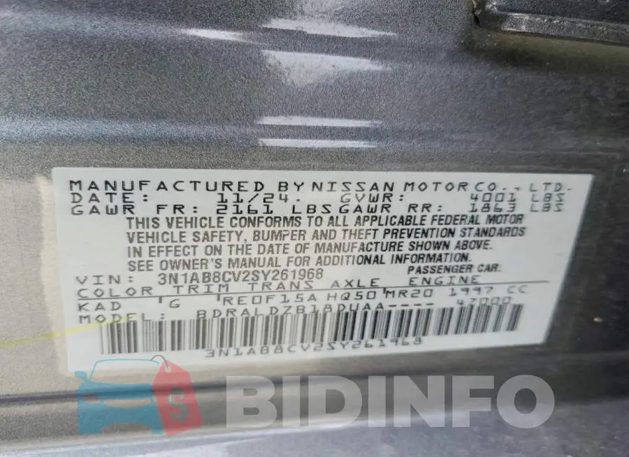 3N1AB8CV2SY261968 Photo# 13