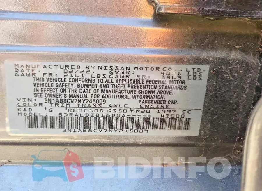 3N1AB8CV7NY245009 Photo# 12