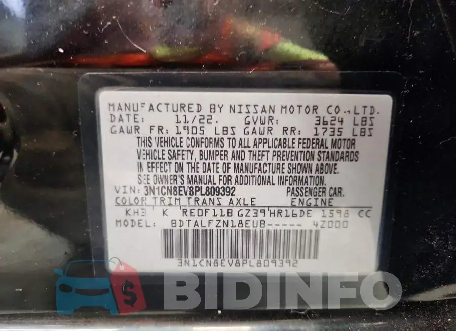 3N1CN8EV8PL809392 Photo# 12
