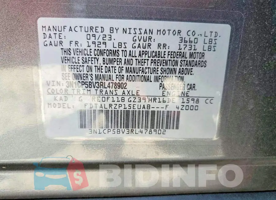 3N1CP5BV3RL478902 Photo# 13