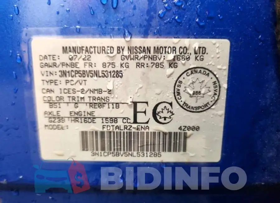 3N1CP5BV5NL531285 Photo# 13
