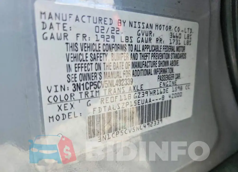 3N1CP5CV5NL492339 Photo# 13
