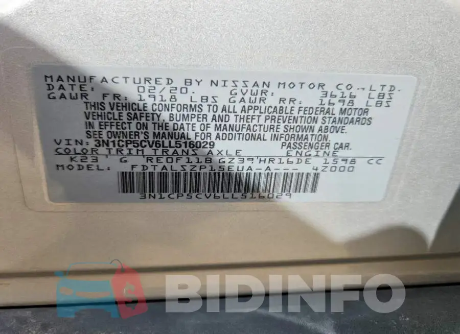 3N1CP5CV6LL516029 Photo# 13