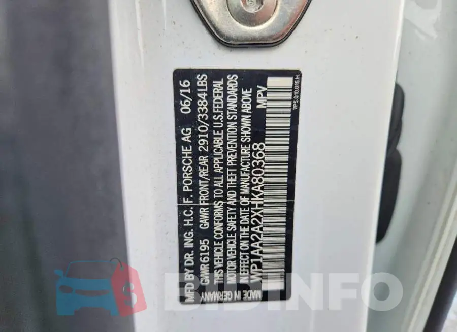 WP1AA2A2XHKA80368 Photo# 13