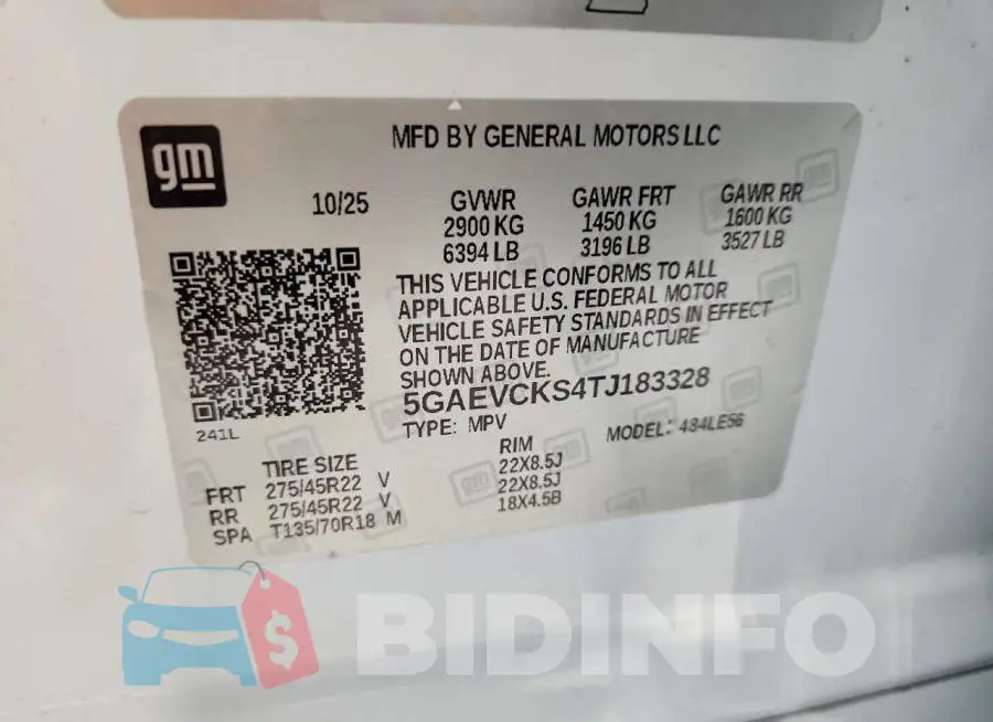 5GAEVCKS4TJ183328 Photo# 13