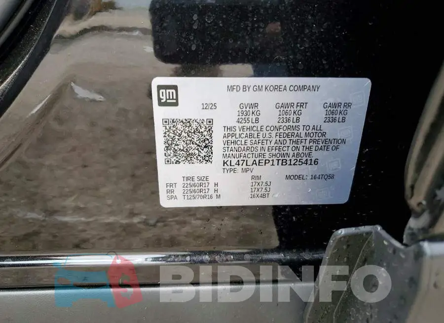 KL47LAEP1TB125416 Photo# 13