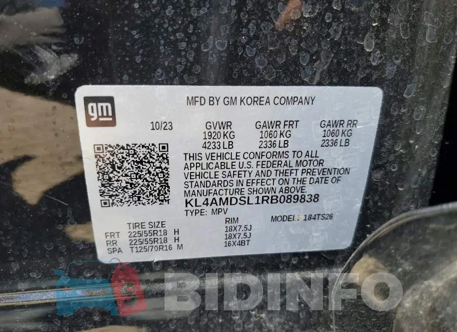 KL4AMDSL1RB089838 Photo# 13