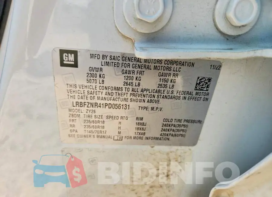 LRBFZNR41PD056131 Photo# 13