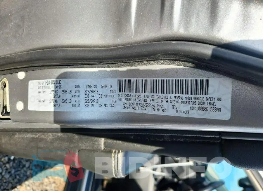 1C4PJMDS8HW565104 Photo# 13