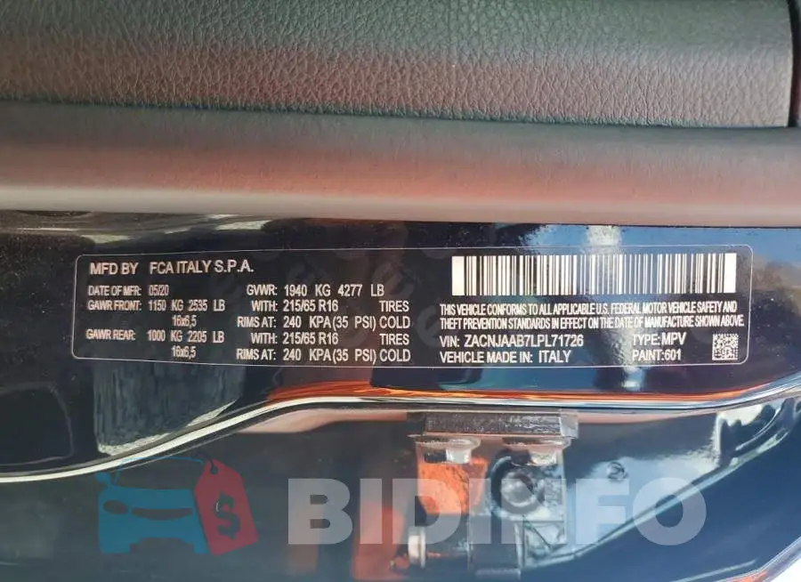 ZACNJAAB7LPL71726 Photo# 12