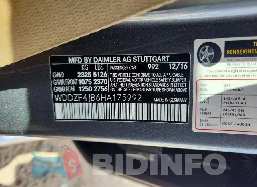 WDDZF4JB6HA175992 Photo# 12