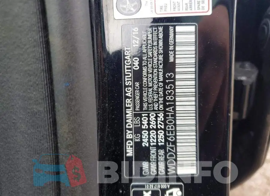 WDDZF6EB0HA183513 Photo# 13