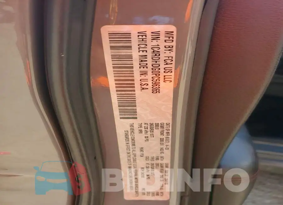 1C4RDHDG0PC596365 Photo# 14
