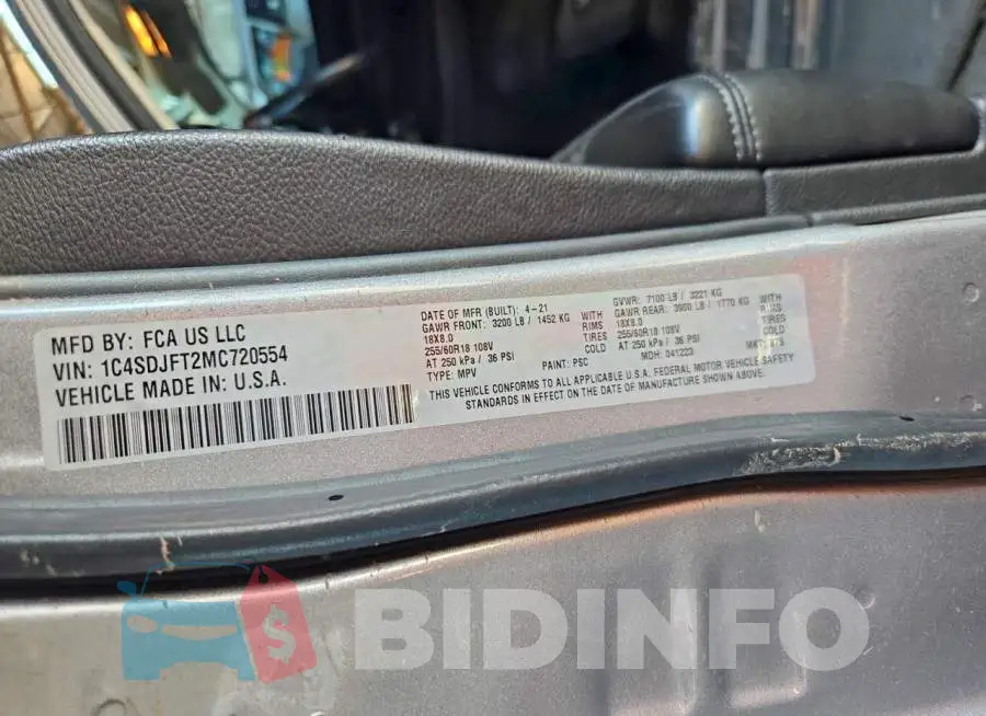 1C4SDJFT2MC720554 Photo# 13
