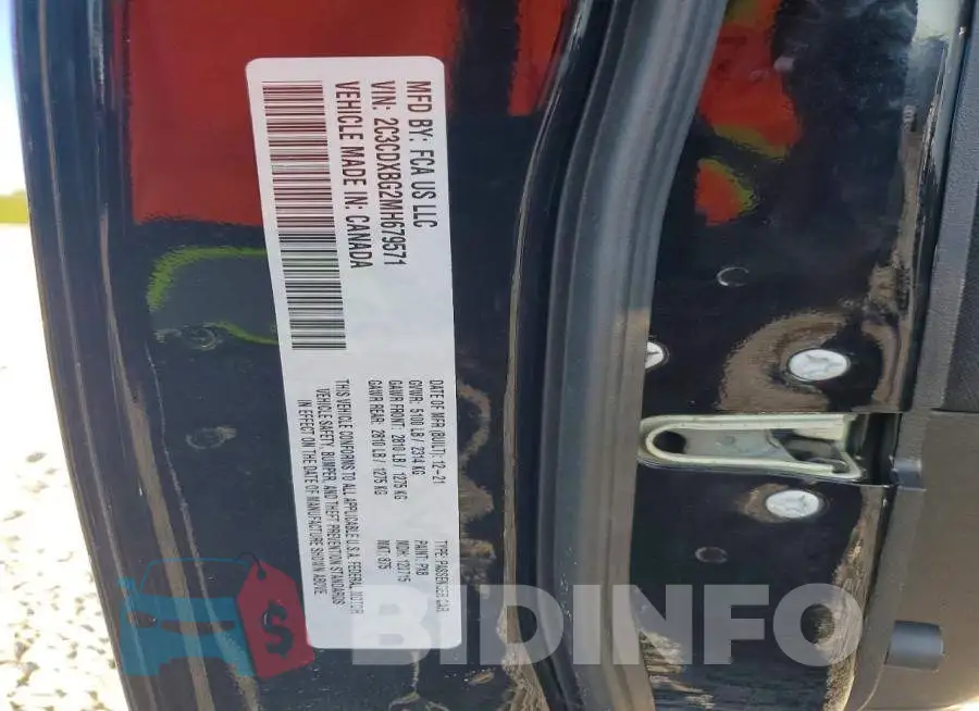 2C3CDXBG2MH679571 Photo# 13
